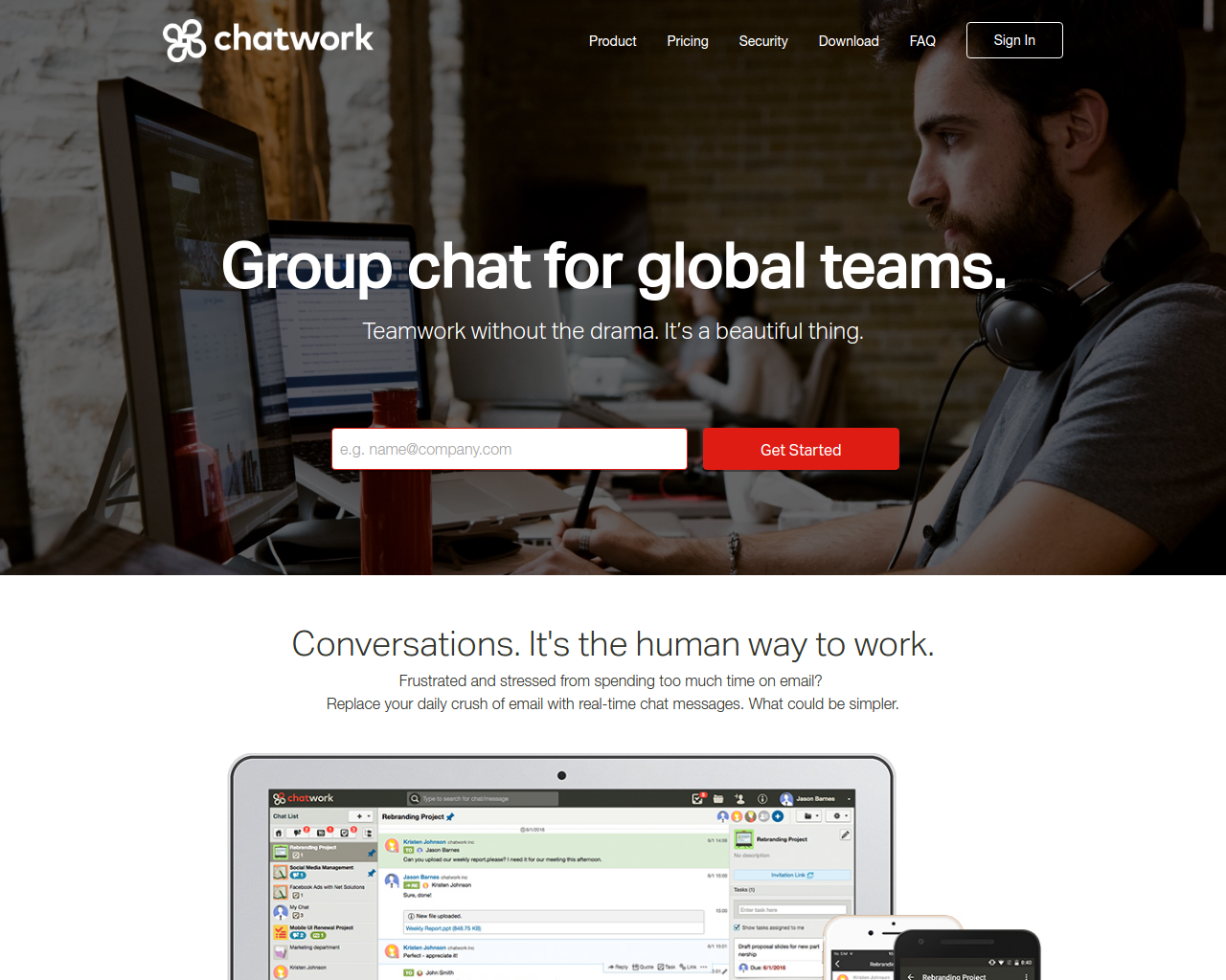 Cover photo of ChatWork